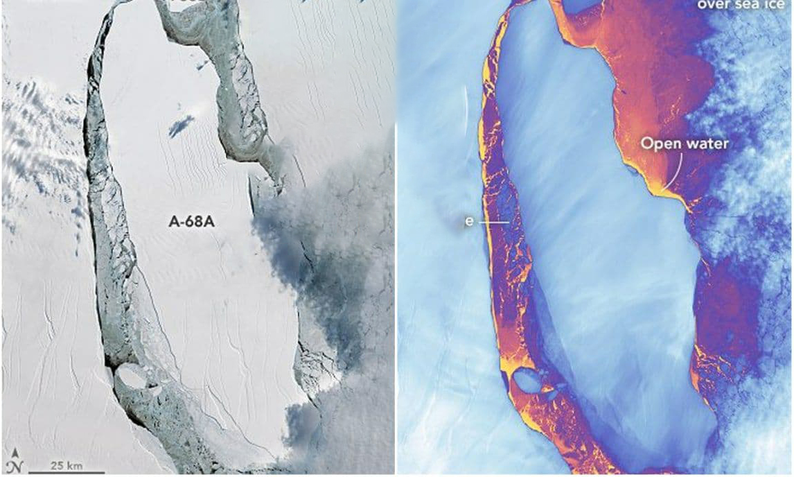 بزرگترین کوه یخی جهان متلاشی شد 