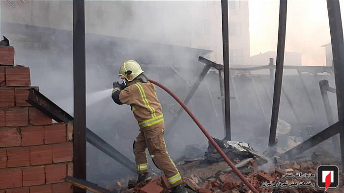 آتش سوزی در تهران