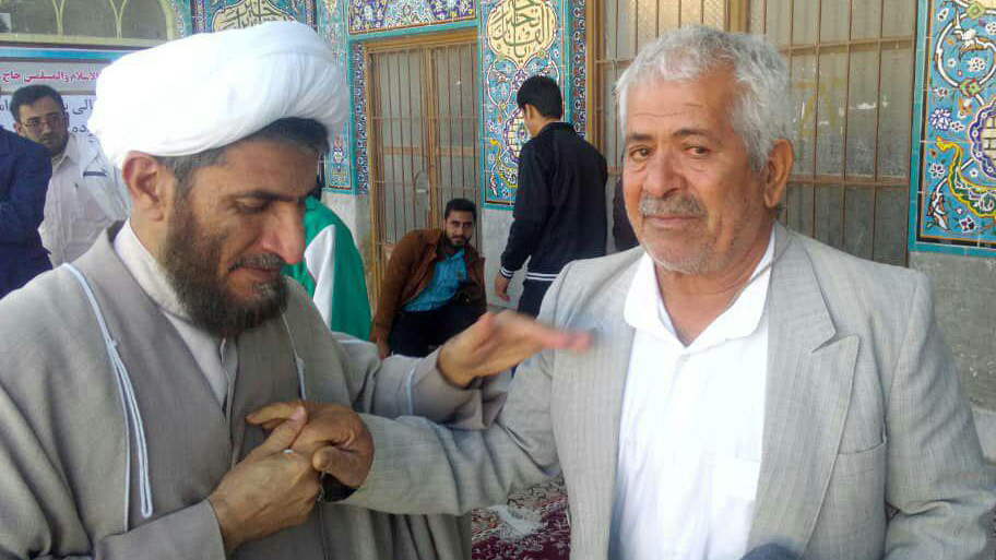 گزارش تصویری از خداحافظی حجت الاسلام محمد حمیدی نژاد امام جمعه آبدان با مردم