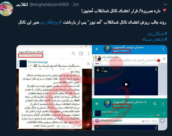  واکنش طنز کاربران در پی‌اعلام خبر دستگیری «سرشاخه آمدنیوز» توسط سپاه پاسداران + تصاویر 