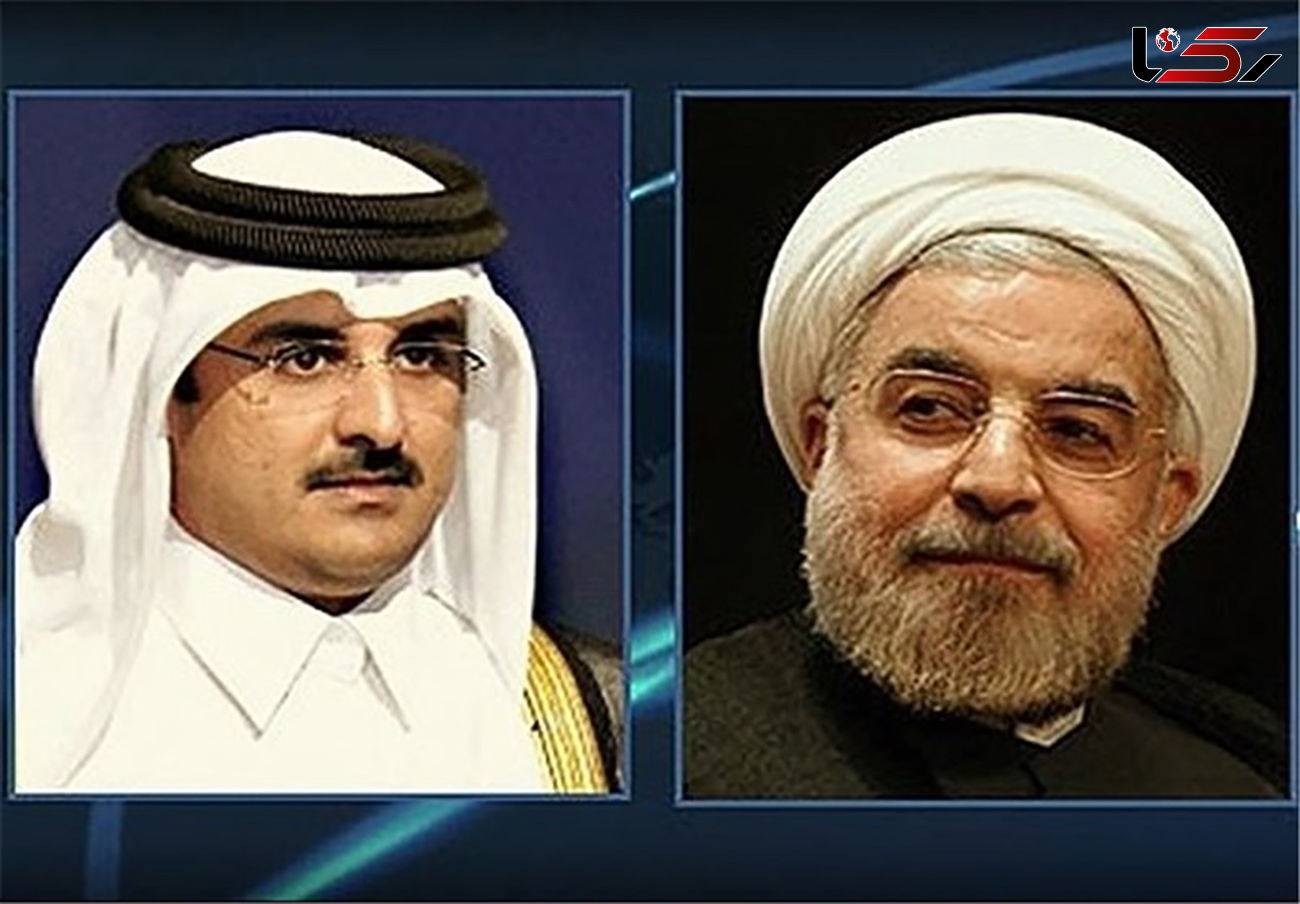 تاکید روحانی و امیر قطر بر توقف فوری حملات علیه فلسطین