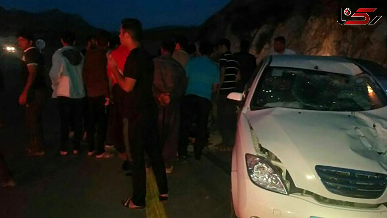 فیلم ضجه های زنانه در صحنه تصادف مرگبار پسر جوان / در درگز رخ داد
